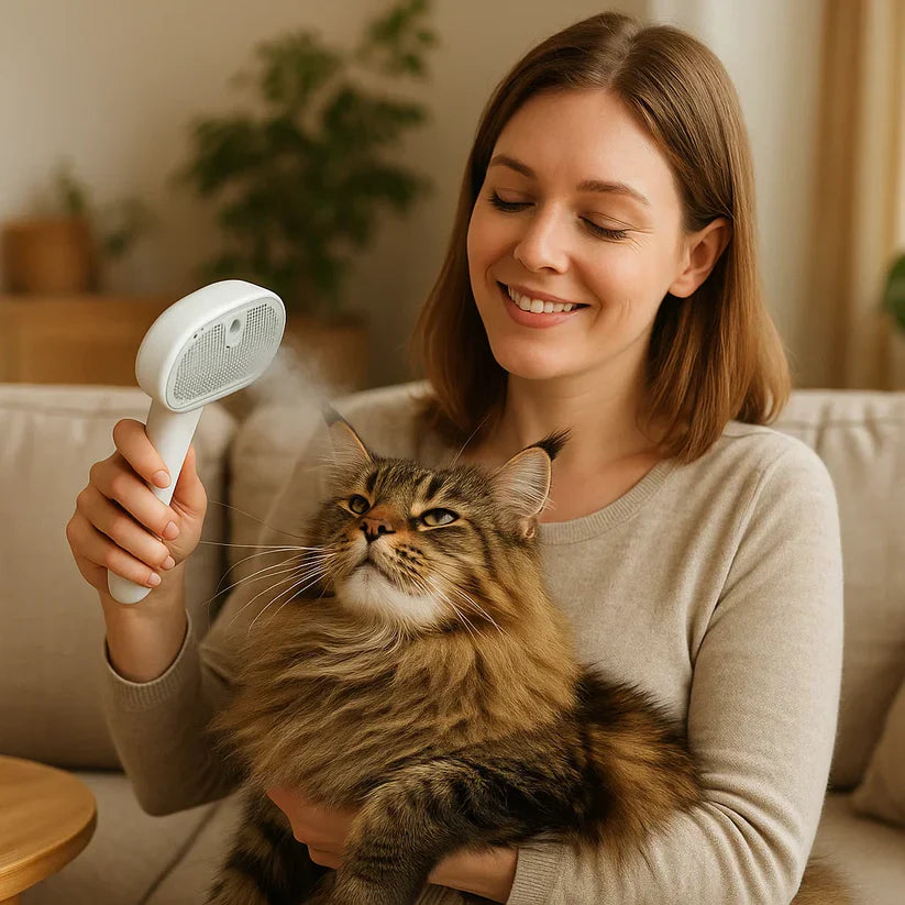 Tvaika suka kaķiem – maiga un spīdīga apmatojuma kopšana