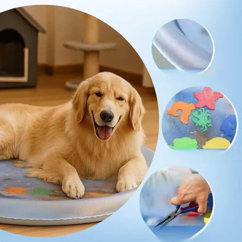 Dzesējošais rotaļu matracis suņiem