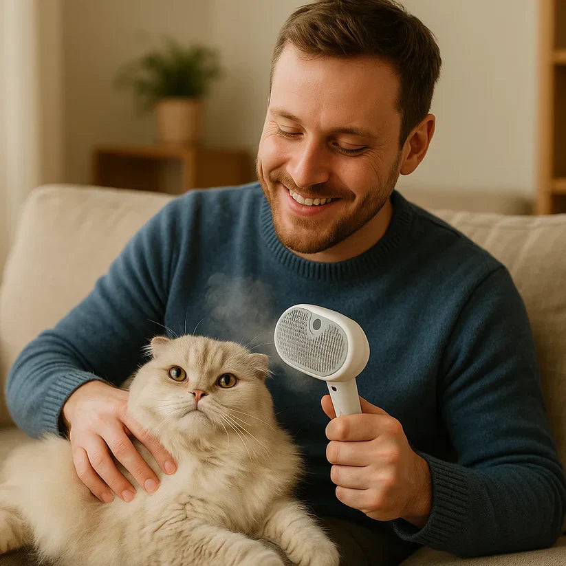 Tvaika suka kaķiem – maiga un spīdīga apmatojuma kopšana