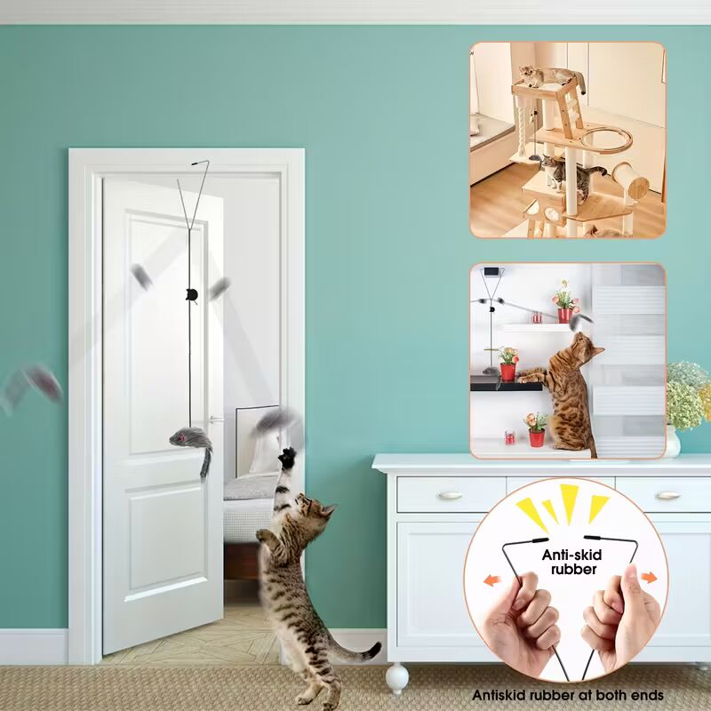 Piekarināmas interaktīvās rotaļlietas kaķiem (2 gab.)