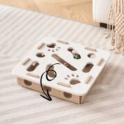 Interaktīvā mīklu kastīte ar bumbiņām kaķiem