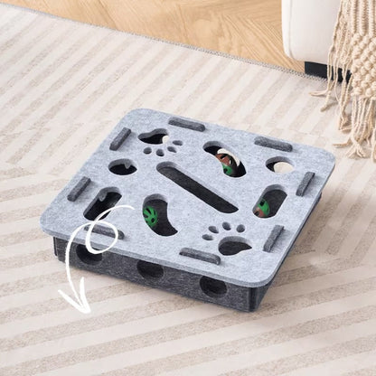 Interaktīvā mīklu kastīte ar bumbiņām kaķiem