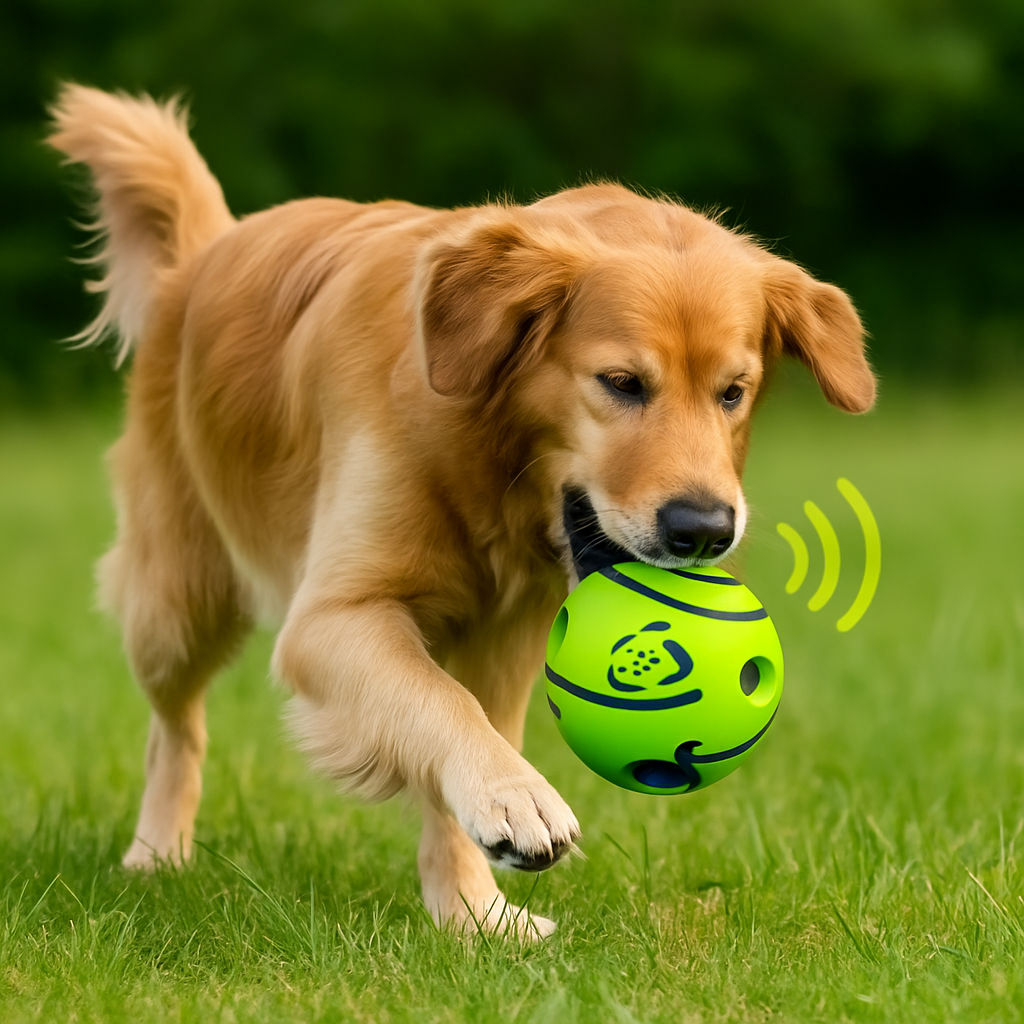 Automātiskā “Voice Ball” suņu rotaļbumba (bez baterijām)