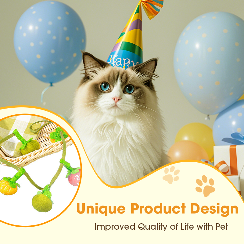 Interaktīva augļa formas rotaļlieta kaķiem