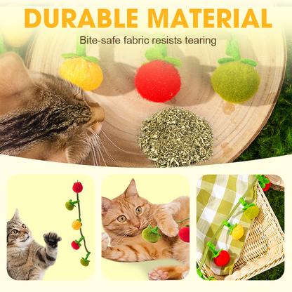 Interaktīva augļa formas rotaļlieta kaķiem